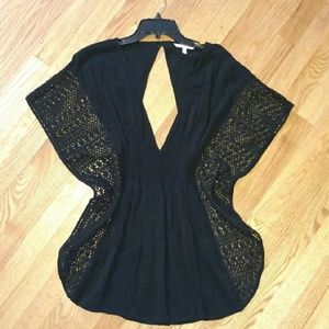 Victoria's secret cover up with crochet detail.